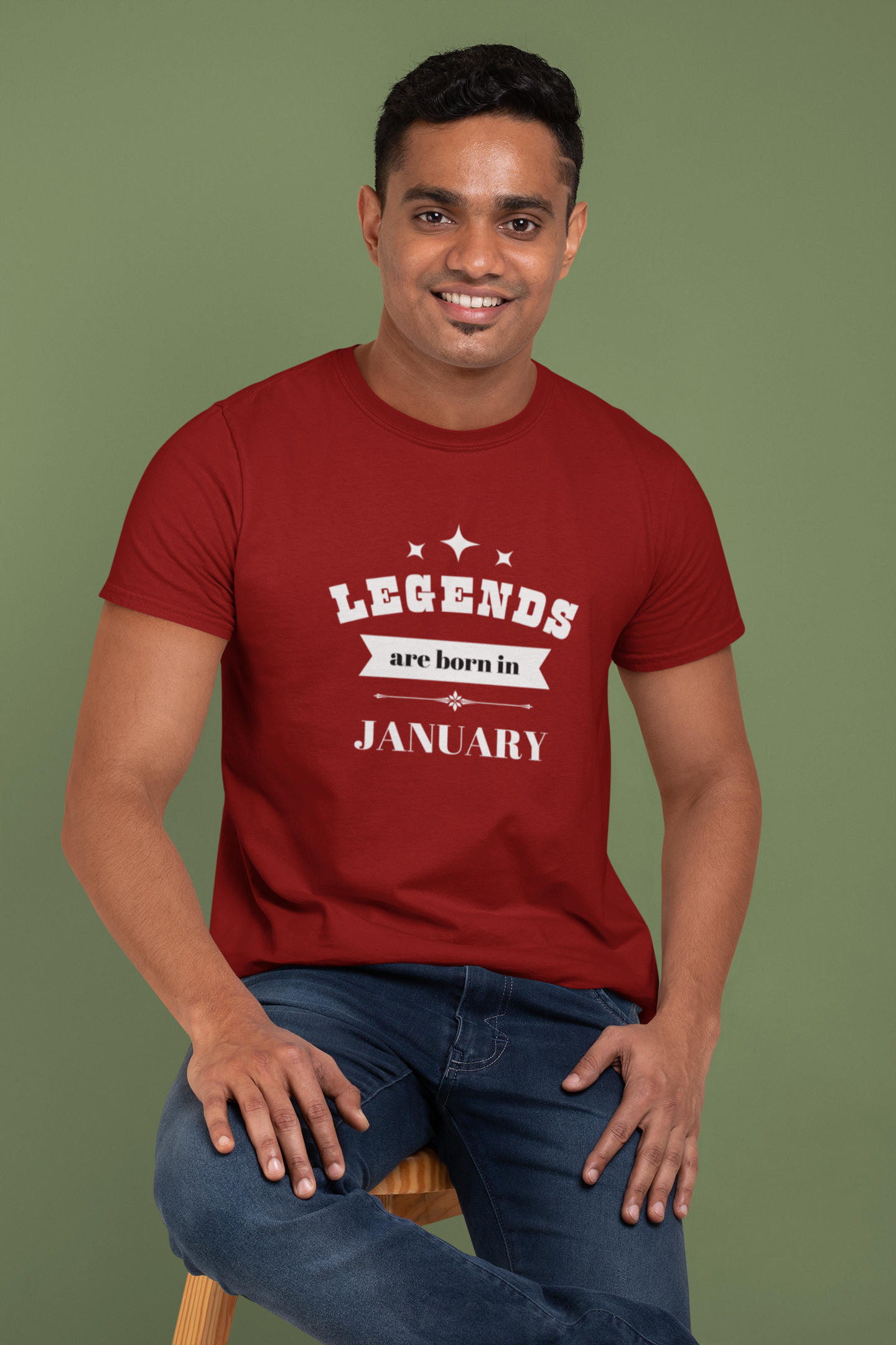 Legends Are Born In January Plus Size Maroon T-Shirt Owlyea