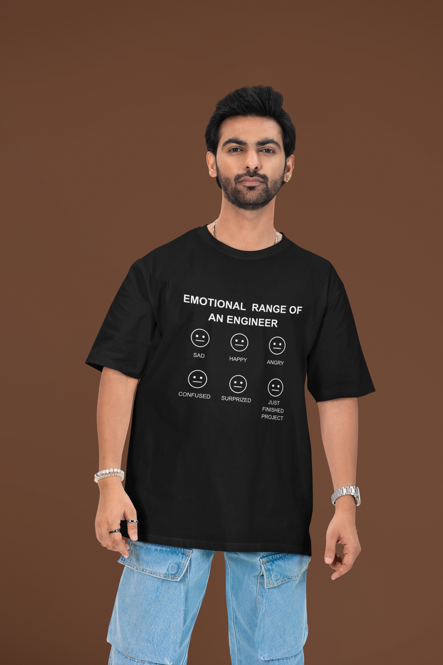 Emotional Range of An Engineer Plus Size Black T-Shirt Owlyea